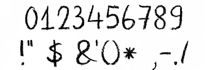 DK Crayon Crumble Font OTHER CHARS