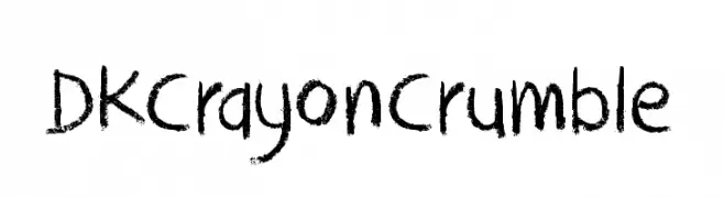 DK Crayon Crumble  Fuentes Gratis Descargar