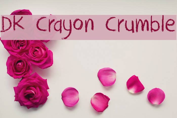 DK Crayon Crumble फ़ॉन्ट examples
