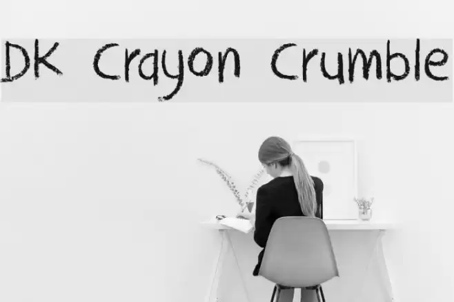 DK Crayon Crumble Font examples