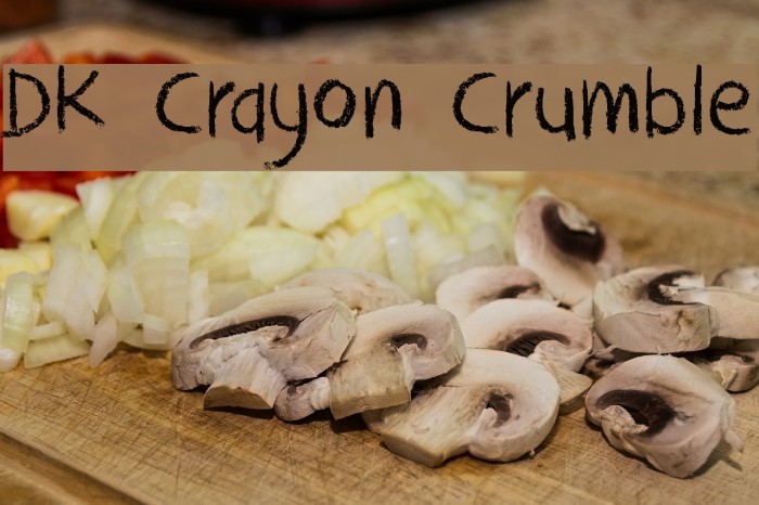 DK Crayon Crumble फ़ॉन्ट examples