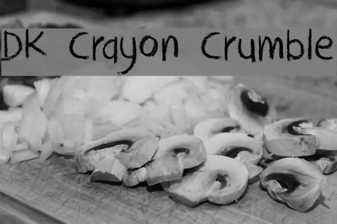 DK Crayon Crumble Font examples