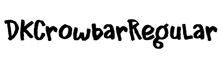 DK Crowbar Regular  Скачать бесплатные шрифты