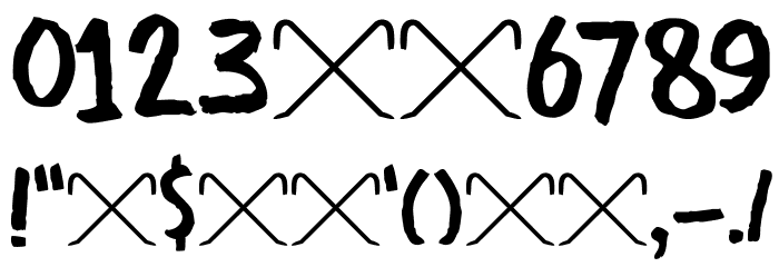 DK Crowbar Regular Font OTHER CHARS