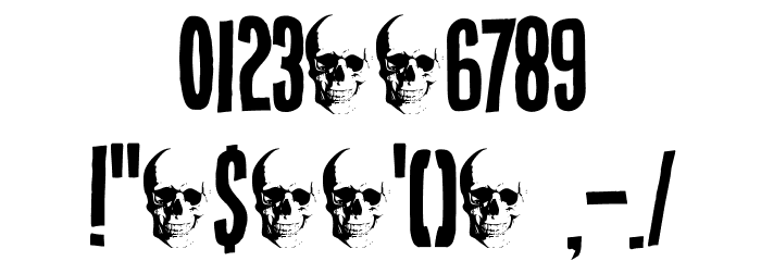 DK Crypt Regular Font OTHER CHARS