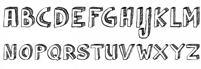 DK Cul De Sac Font Litere mari