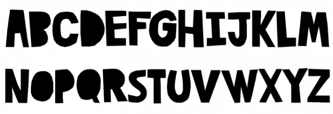 DK Cut Along Regular Шрифта ВЕРХНИЙ