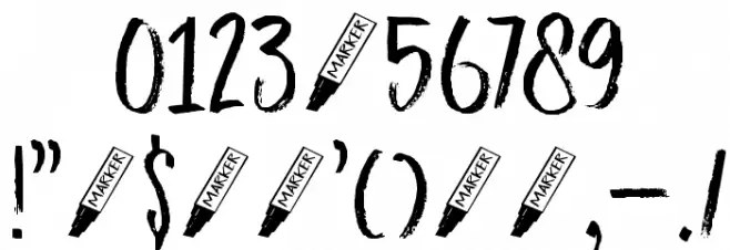 DK Darker Marker Regular Polices AUTRES CHARS