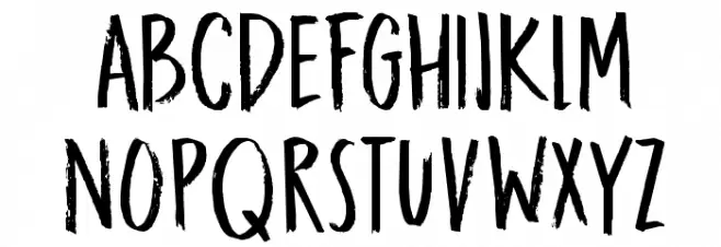 DK Darker Marker Regular フォント 大文字