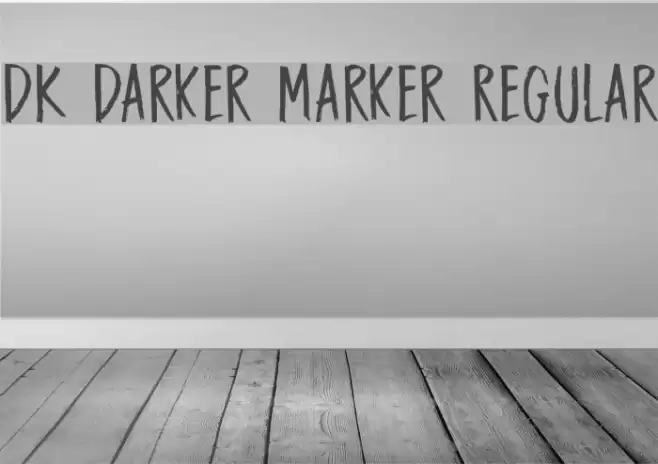 DK Darker Marker Regular Polices examples
