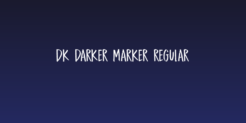 DK Darker Marker Regular Social Header