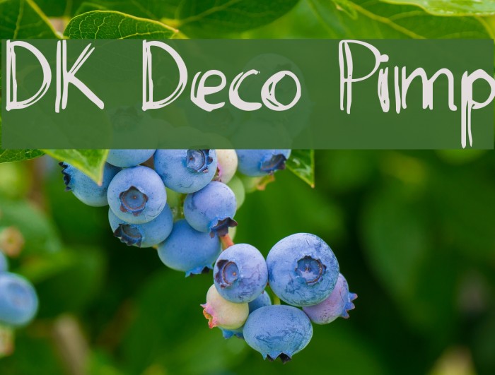 DK Deco Pimp Font examples