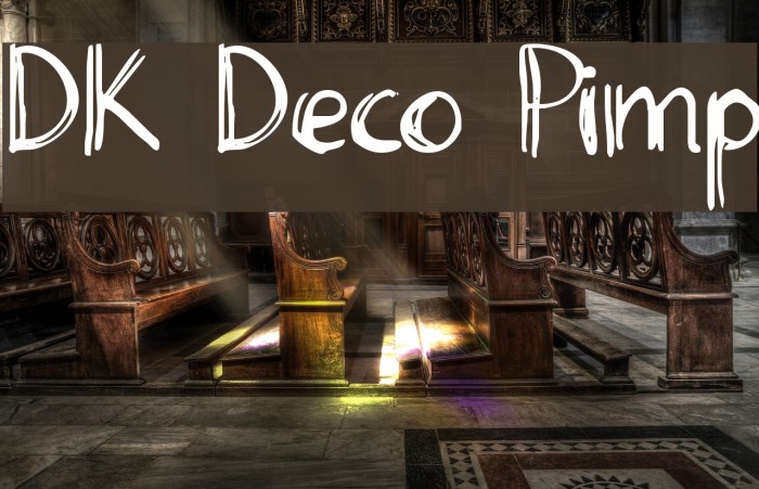 DK Deco Pimp Font examples