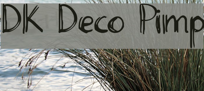 DK Deco Pimp Font examples