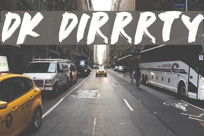 DK Dirrrty Font examples
