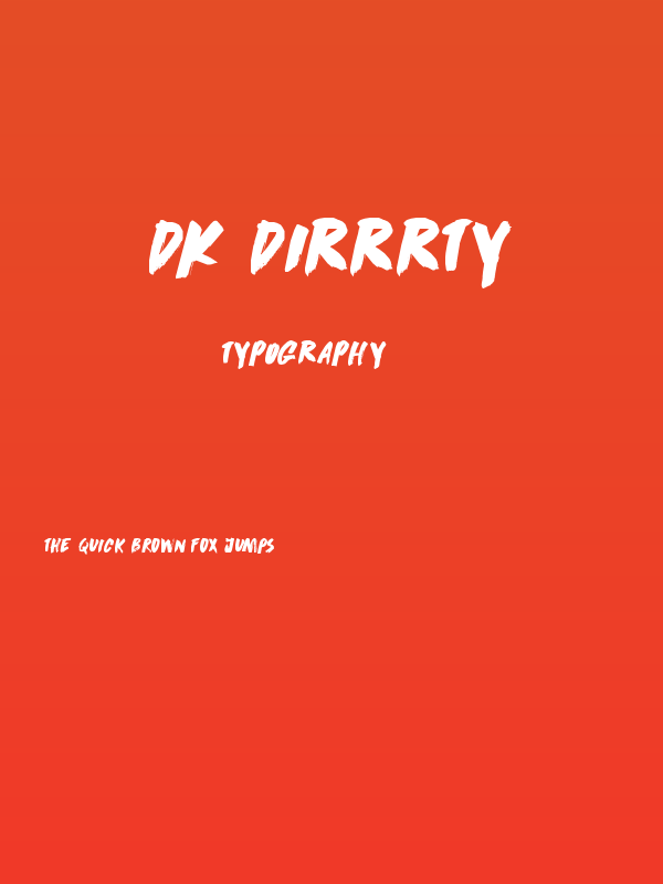 DK Dirrrty Poster