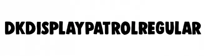 DK Display Patrol Regular  les polices de caractères gratuit tlcharger