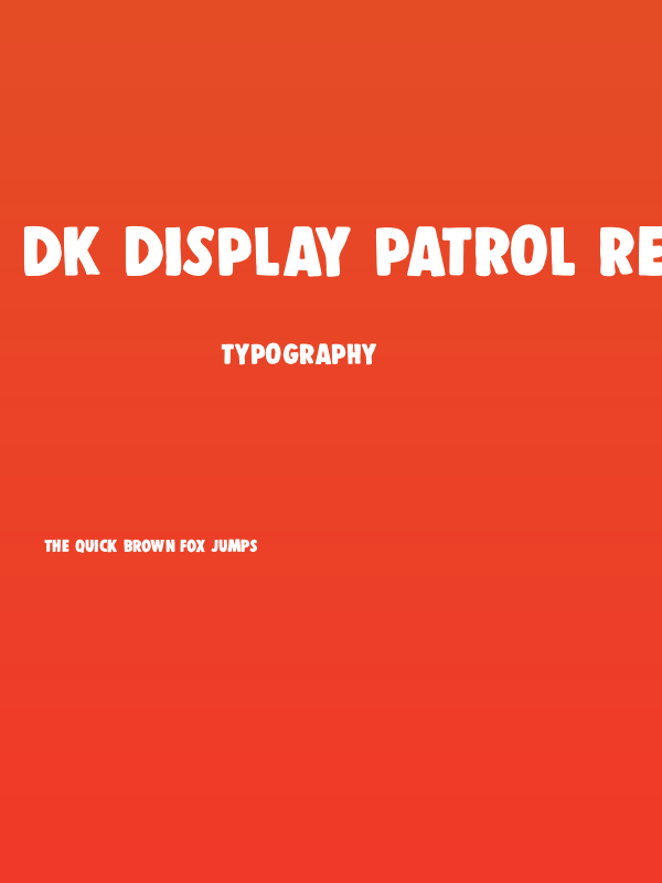 DK Display Patrol Regular Poster