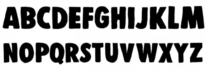 DK Display Patrol Regular Font Litere mici