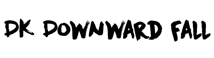 DK Downward Fall  Free Fonts Download