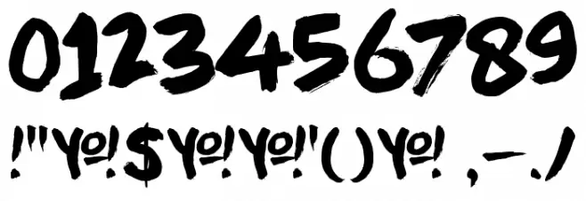 DK Downward Fall(RUS BY LYAJKA) Font OTHER CHARS