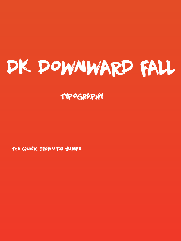 DK Downward Fall Poster