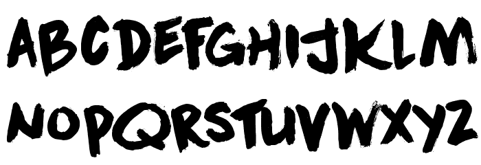 DK Downward Fall Font LOWERCASE