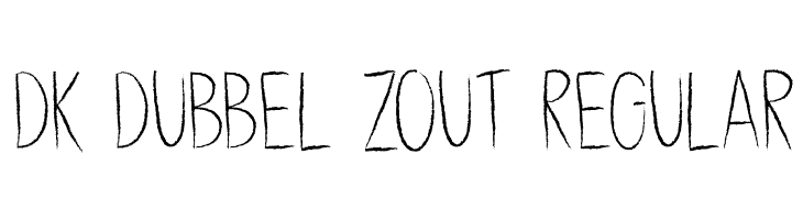 DK Dubbel Zout Regular Шрифта