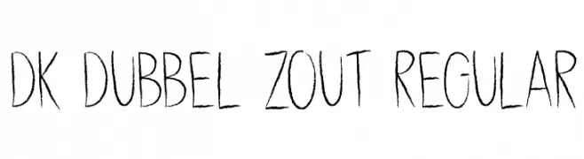 DK Dubbel Zout Regular  les polices de caractères gratuit tlcharger