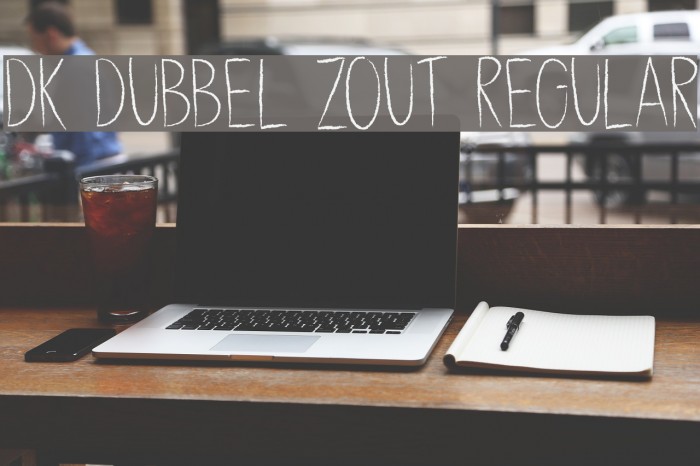 DK Dubbel Zout Regular Font examples