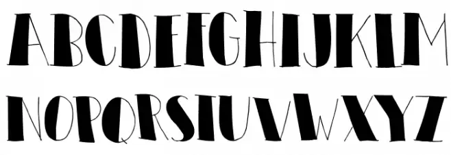 DK Elbow Grease Regular Font Litere mari