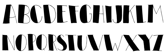 DK Elbow Grease Regular Font LOWERCASE