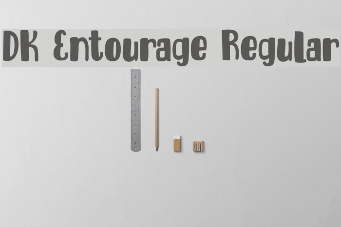 DK Entourage Regular Font examples