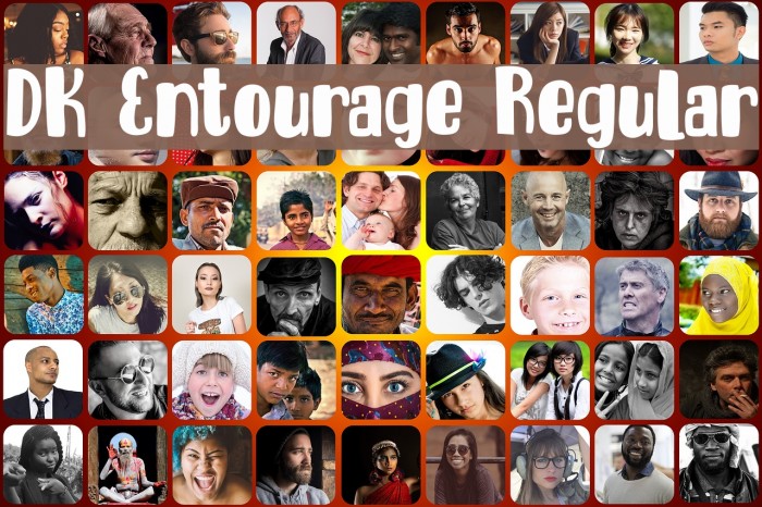 DK Entourage Regular Font examples