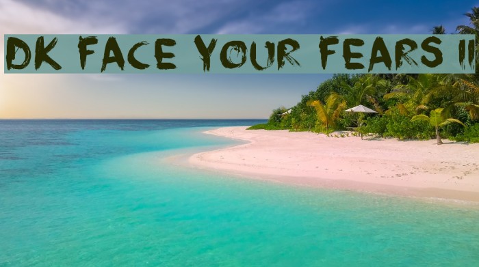 DK Face Your Fears II Font examples