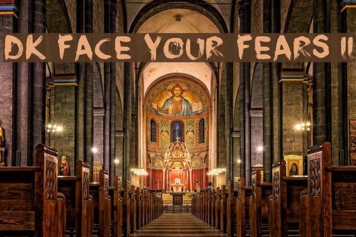 DK Face Your Fears II Font examples