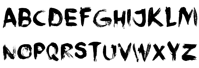 DK Face Your Fears II Font LOWERCASE