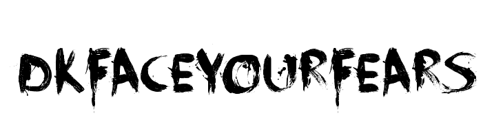 DK Face Your Fears  font caratteri gratis