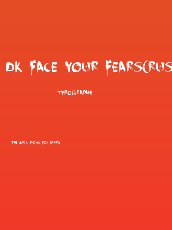 DK Face Your Fears(RUS BY LYAJK Poster