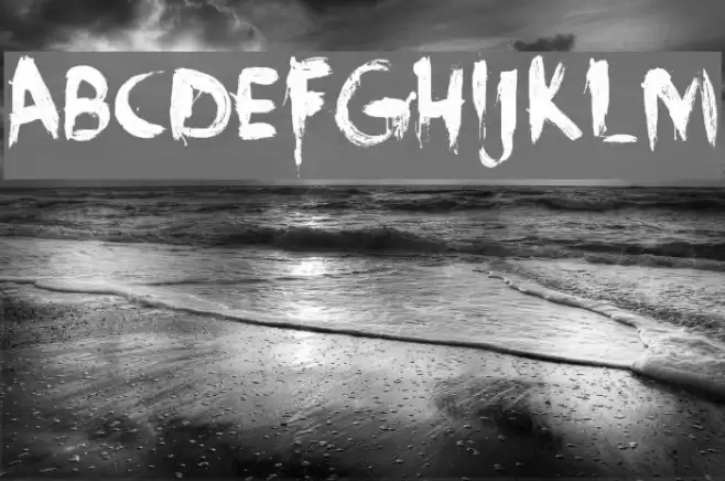 DK Face Your Fears Font examples