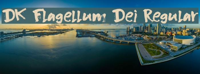 DK Flagellum Dei Regular Font examples