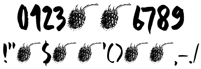 DK Framboisier Regular Font OTHER CHARS