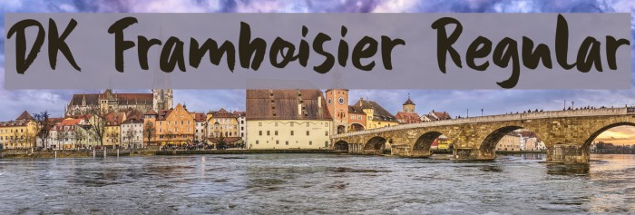 DK Framboisier Regular Font examples