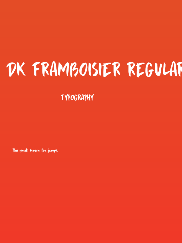 DK Framboisier Regular Poster