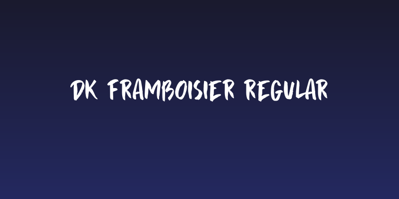 DK Framboisier Regular Social Header