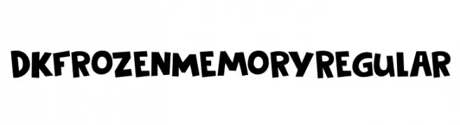 DK Frozen Memory Regular  font caratteri gratis