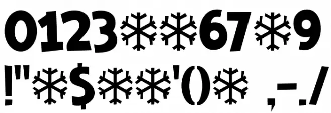 DK Frozen Memory Regular Font OTHER CHARS