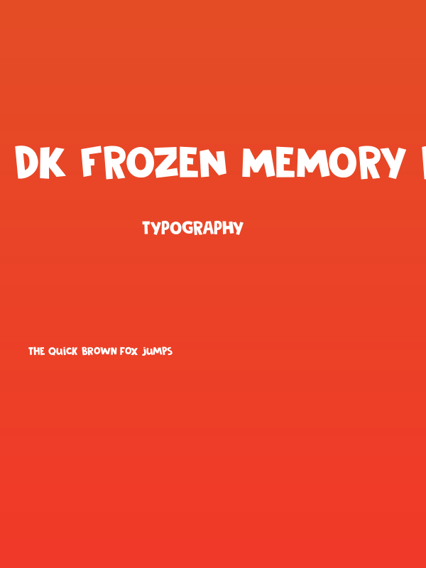 DK Frozen Memory Regular Poster