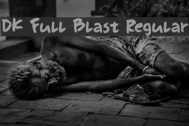 DK Full Blast Regular Font examples