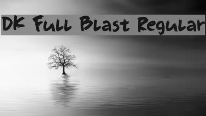 DK Full Blast Regular Font examples